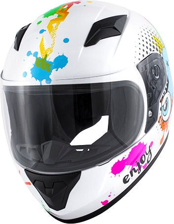 Kappa KJ04 Boom Baby full-face helmet, Glossy White | HKJ04FB910