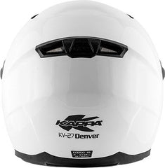 Kappa KV27 Denver Basic Full-face helmet in thermoplastic material, Glossy White | HKKV27BB910