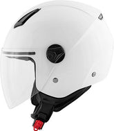 Kappa KV28 Miami Basic Demi-Jet helmet in thermoplastic material, Glossy White | HKKV28BB910