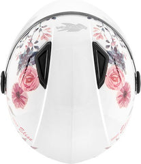 Kappa KV28 Miami Elise Lady Demi-Jet helmet in thermoplastic material, White | HKKV28FELWF
