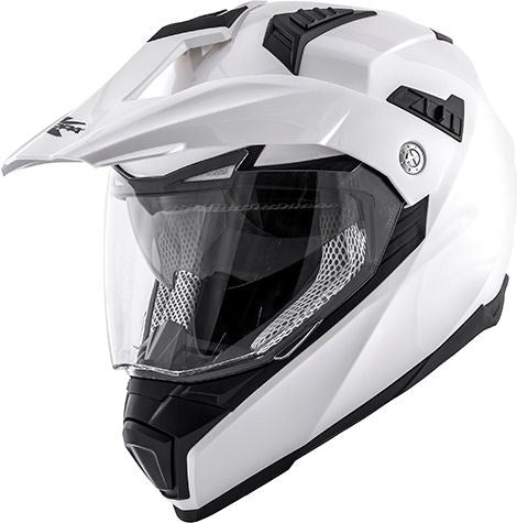Kappa KV30 Enduro Basic Full-face helmet in thermoplastic material, Glossy White | HKKV30BB910