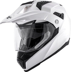 Kappa KV30 Enduro Basic Full-face helmet in thermoplastic material, Glossy White | HKKV30BB910