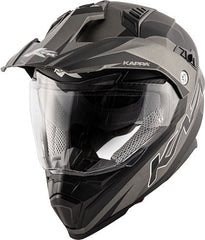 Kappa KV30 Enduro Flash Full-face helmet in thermoplastic material, Matt Titanium / Black | HKKV30FFHTB