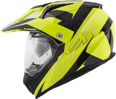 Kappa KV30 Enduro Flash Full-face helmet in thermoplastic material, Neon Yellow / Black | HKKV30FFHYB