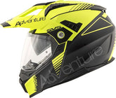 Kappa KV30 Enduro Full-face helmet in thermoplastic material, Adventure Neon Yellow / Matt Black | HKKV30FNYBK