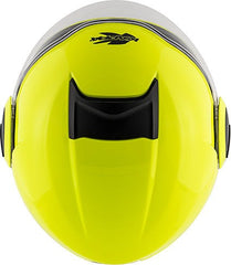 Kappa KV37 Oregon Jet helmet in thermoplastic material, Neon Glossy Yellow | HKKV37BG126
