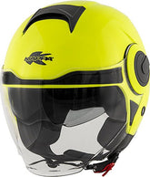 Kappa KV37 Oregon Jet helmet in thermoplastic material, Neon Glossy Yellow | HKKV37BG126