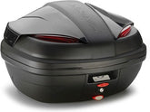 Kappa Top-case, capacity 47 ltr, with red reflectors and black cover | K47NN