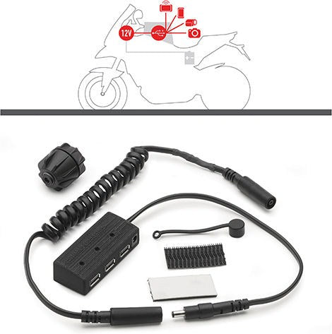 Kappa Hub kit for the electrical feed for the tank bags | KS111