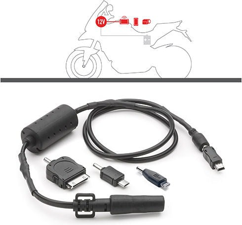 Kappa Power Connection kit for the electrical feed to devices fitted directly on the handlebar | KS112