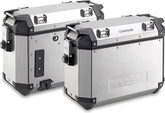 Kappa Pair of side-cases capacity 37 ltr in 1.5 mm thick natural aluminium | KVE37A