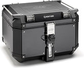 Kappa MONOKEY® top-case black line capacity 48 ltr in 1.5mm thick aluminium, black painted | KVE48BN