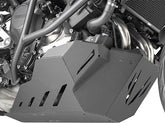 Kappa Oil carter protector in black brushed and anodized aluminium | RP2139K