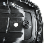 Kedo SR500 Seat, Complete, Black, OEM Replica (NEW:. Now incl rear seat base rubber, item 27153) | 10127RP