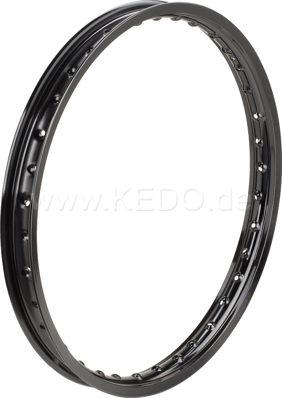 Kedo Replica Aluminum Rim 1.60x21 "Shiny Black Anodized, Drilled | 10258B