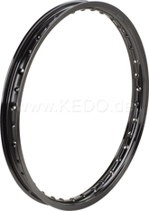 Kedo Replica Aluminum Rim 1.60x21 "Shiny Black Anodized, Drilled | 10258B