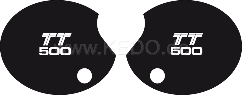 Kedo Side Cover Decal Set 'TT500', 1 Pair Right & Left, Lettering TT500 US model '80 | 20106