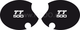 Kedo Side Cover Decal Set 'TT500', 1 Pair Right & Left, Lettering TT500 US model '80 | 20107
