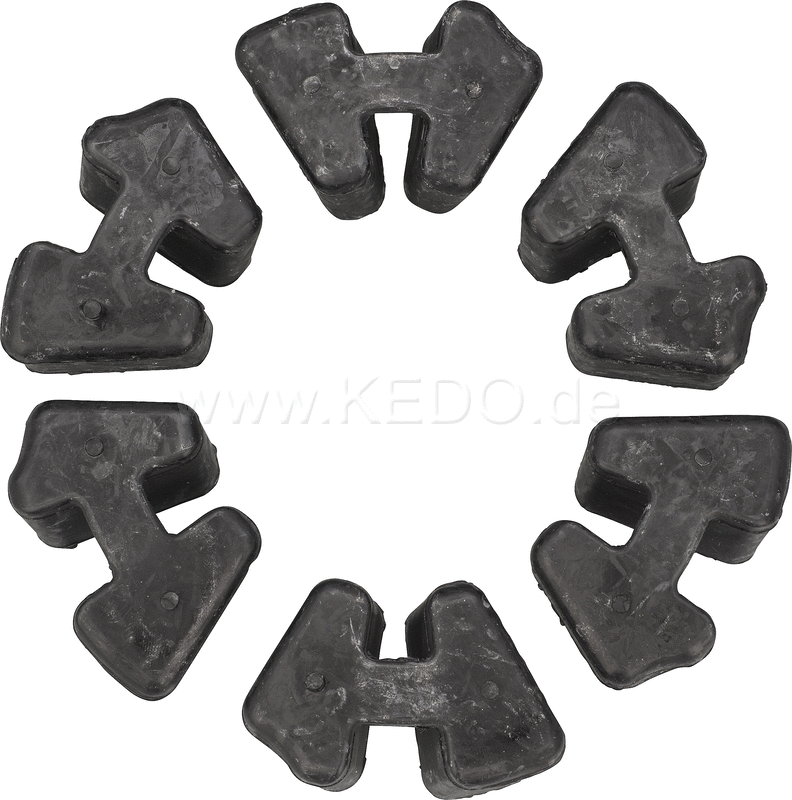 Kedo Rear Sprocket Cush Drive Rubber, Set of 6, Complete | 21126-6