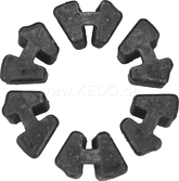 Kedo Rear Sprocket Cush Drive Rubber, Set of 6, Complete | 21126-6