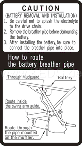 Kedo information sticker installation battery venting pants and battery change | 21260