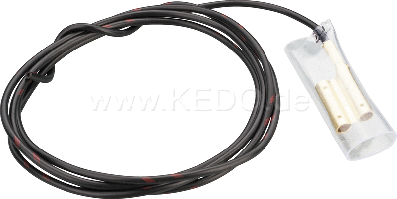 Kedo Ground Cable with 3-way-Japan female connector, cable length 100cm, 0.75qmm, black (universal use E.G. for central ground point taillight / indicator) | 22000