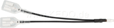 Kedo Ground Distributor Japan Plug to 4x Japan socket, 0.75qmm, lenght approx. 14cm, black (universal, E.G. for central ground point taillight / indicator) | 22036