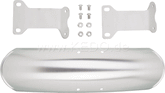 Kedo aluminum front fenders 'Shorty' for 19 ", blank, including brushed aluminum brackets. | 22067