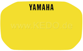 Kedo Decal Headlight fairing, yellow with black YAMAHA logo (HD quality with protective laminate), suitable for items 29112RP / 29467RP / 29468RP | 22106G