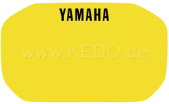 Kedo Decal Headlight fairing, yellow with black YAMAHA logo (HD quality with protective laminate), suitable for items 29112RP / 29467RP / 29468RP | 22106G
