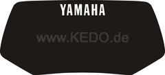 Kedo Decal for Headlight fairing, black with white lettering YAMAHA (HeavyDuty quality with protective laminate) | 22107S
