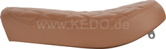 Kedo Solo Seat, complete brown, with hand-sewn Diamond pattern, ready-to-mount | 22503