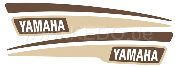 Kedo JvB-moto 'B track' Fuel Tank Decal, brown / beige, one pair (top-coatable) | 22630