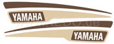 Kedo JvB-moto 'B track' Fuel Tank Decal, brown / beige, one pair (top-coatable) | 22630
