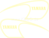 Kedo Vintage Sports Fuel Tank Decal, cream, Left / Right complete | 22665C