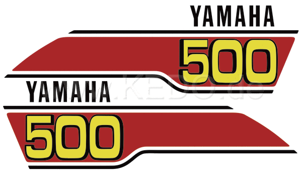 Kedo Fuel Tank Decal Edition 'B-Track 500', Black / Red / Yellow | 22678