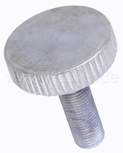 Kedo Idle Adjusting Screw, M5 (Metric Fine Pitch Thread), Knurled Head, Zinc Plated | 27563RP