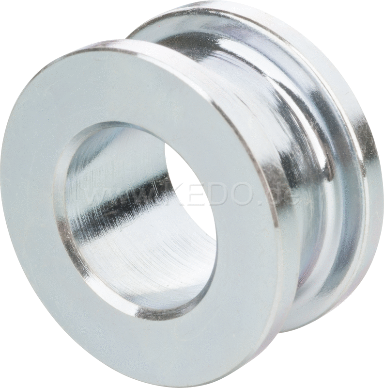 Kedo Spacer Bushing, Rear Axle RH (original shape, galvanized steel, OEM reference # 90387-17141 | 27610RP