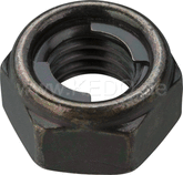 Kedo Nut M8, self-locking, black galvanized (metal lock) | 28073RP