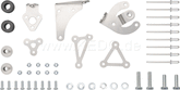 Kedo Mounting Set for Air Filter Box Item 28621 (mounting brackets outside / inside, rubber dampers, screws, etc.) | 28932