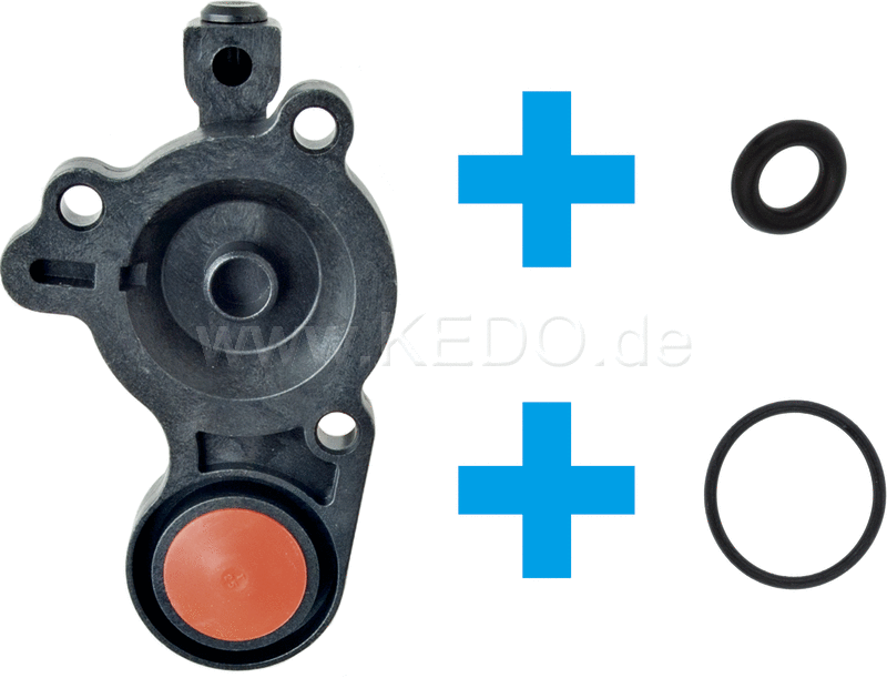 Kedo Air-Cut Valve Cover Cap (BST34 Flat Slide Carb), including O-ring. | 29122-1