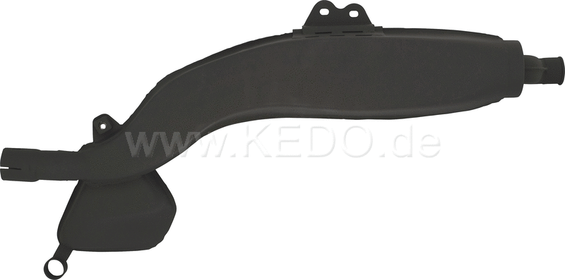 Kedo Replica Silencer, Stainless Steel w special high-temp.. Coating (black) (OEM shape, without Heat Shields) | 29256RP
