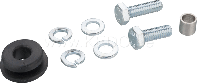Kedo SR500 Mounting Kit Complete for OEM Chain Guard (rubber, bush, screws, washers) | 29499
