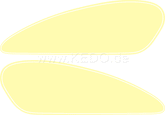 Kedo Fuel Tank Decal, Cream (Replica) | 29561