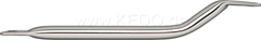 Kedo Solo grave Handle 'Straight', Suitable for LH / RH, Polished Stainless Steel, 1 Piece | 29564