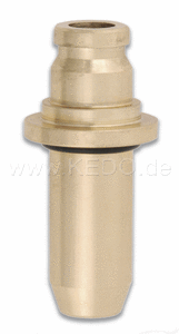 Kedo Bronze Valve Guide, 1 Piece (2x needed, Oversized, needs to be modified to fit your Cylinder Head) incl O ring Outer Diam. 14,30mm | 30070
