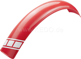Kedo Trial Front Wheel Fender style engine, red colored, dim. approx .: 740mm long, 100mm wide, max. 135mm radian measure, incl. SpeedBlock decal | 30077R