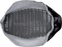 Kedo Seat Cover, Ribbed, Black (OEM Replica), without lettering (OEM Reference # 48U-24731-00) | 30104
