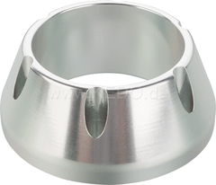 Kedo Racing End Cap 'Open', aluminum CNC-milled, silver anodised, fits 3 "XTrapp muffler | 30112