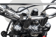 Kedo Handlebar "riser" in original Optics with + 30mm elevation, CNC milled from high tensile tempered steel, black powder coated, 1 pair | 30142
